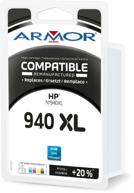 Image de  Cartouche dencre compatible à la marque HP C4907AE cyan haute capacité 