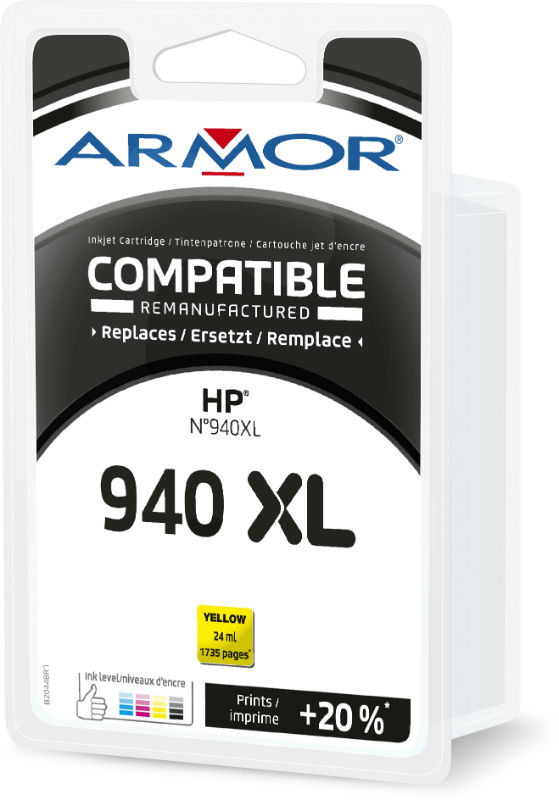 Image de  Cartouche dencre compatible à la marque HP C4909AE  jaune haute capacité 