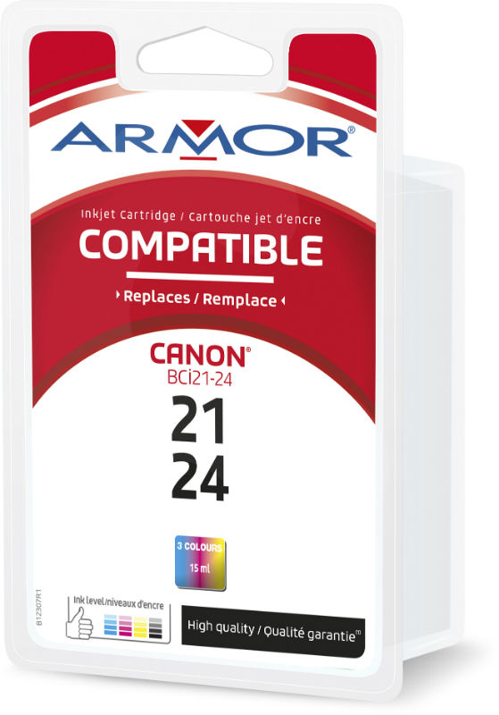 Image de  Cart encre canon bci-24 cl  3 couleurs 15ml com 