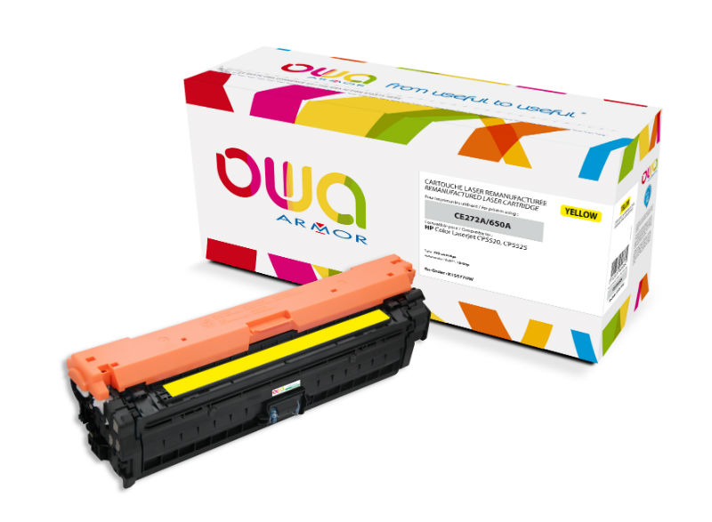 Image de  Cart laser hp ce272a jaune 15000 pages com 