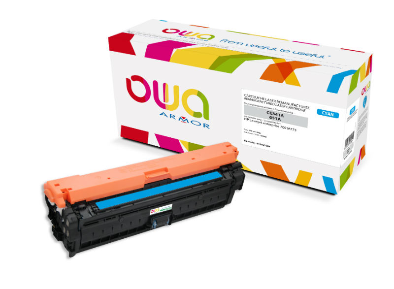 Image de  Cart. laser hp ce341a cyan 16000p com 