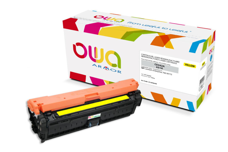 Image de  Cart.laser hp ce342a jaune 16000p com 