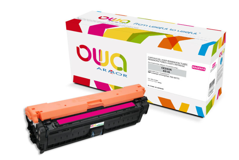 Image de  Cart laser hp ce343a magenta 16000p com 