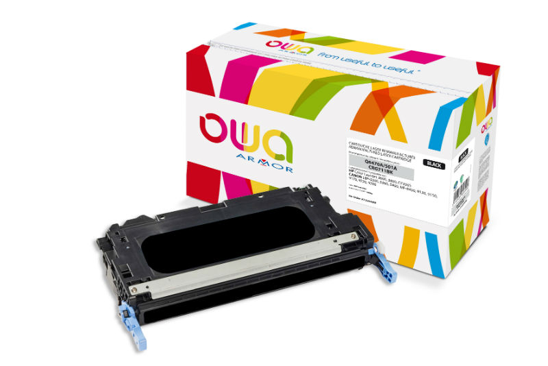 Image de  Cartouche laser compatible à la marque HP Q6470A noir. 