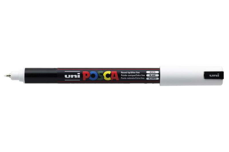 Image de  Marqueur Posca pointe calibrée extra fine blanc 