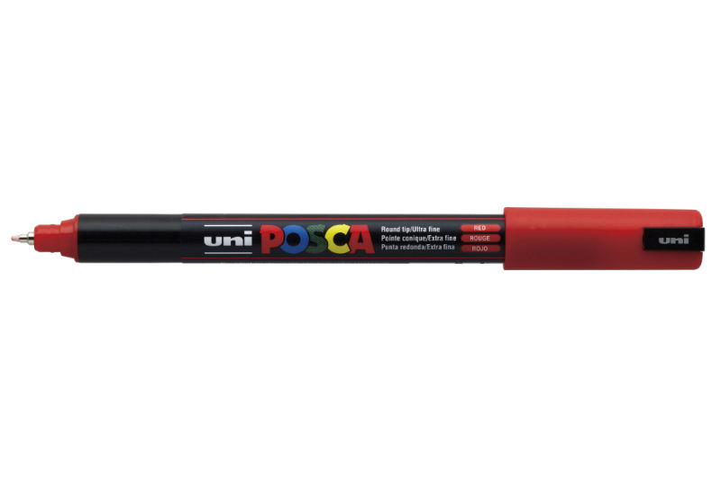 Image de  Marqueur Posca pointe calibrée extra fine rouge 