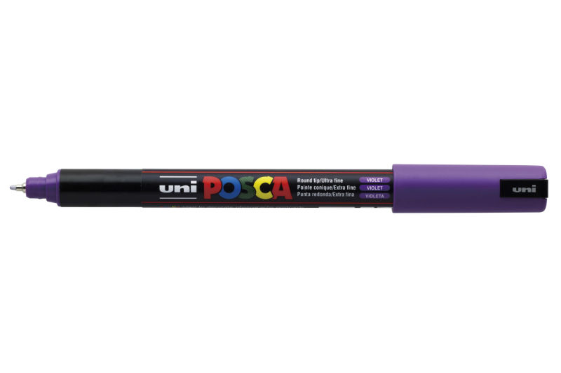 Image de  Marqueur Posca pointe calibrée extra fine violet 