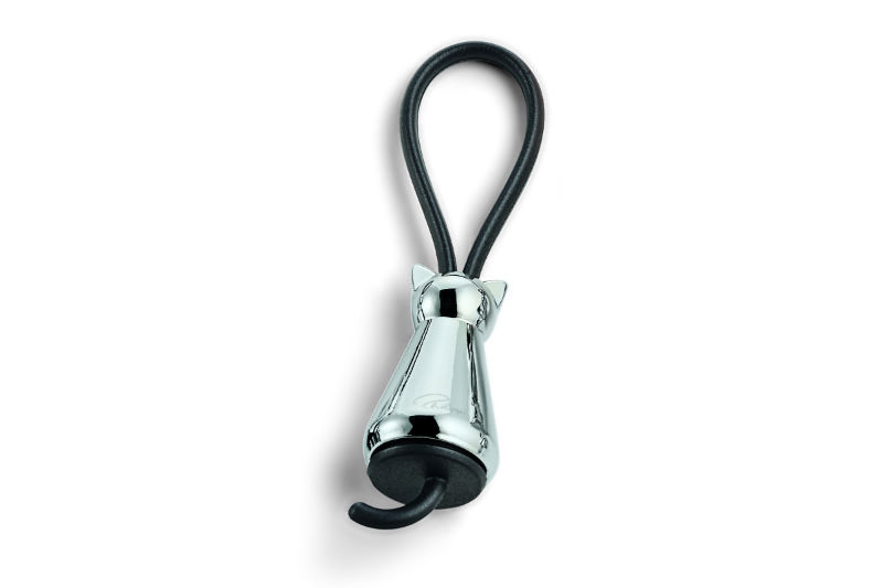Image de  Porte cles flic chat argent 