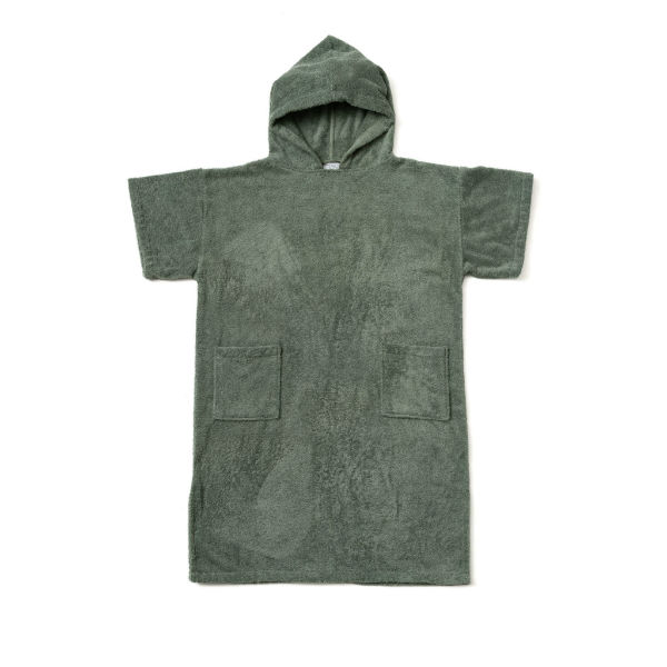 Ref. ATEPONCHSAU, Atelier Dune - Poncho adulte coton bio sauge, Vert, marque ATELIER DUNE