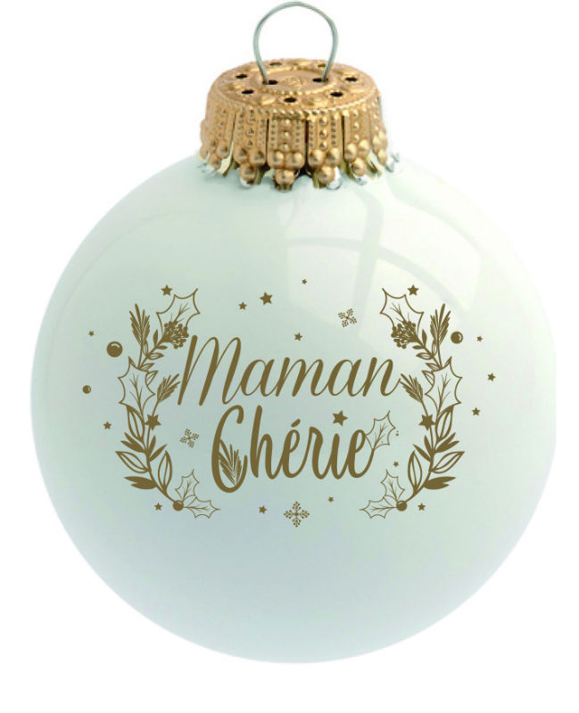 Image de  Boule en verre maman chérie 