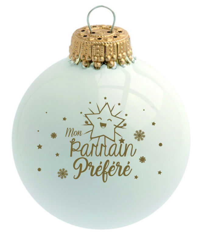 Image de  Boule en verre mon parrain préféré 