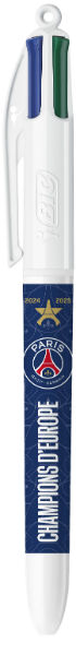 Image de  Stylo bille Bic 4 Couleurs PSG - Modèles aléatoires 