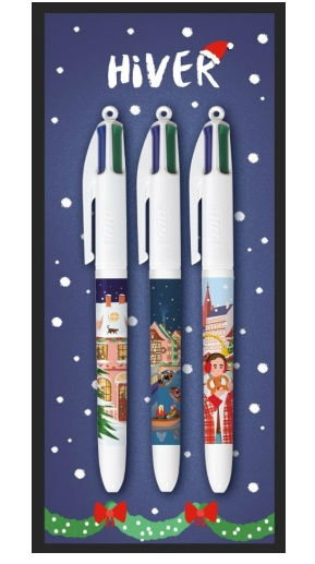 Image de  Stylo bille Bic 4 Colours Botanicals 