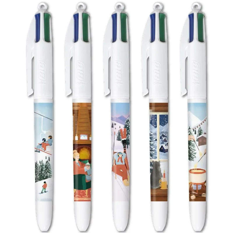 Image de  Stylo bille Bic 4 Colours Ski 