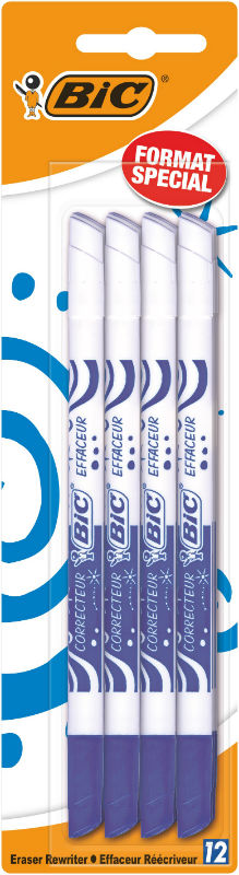 Image de  Lot de 12 effaceurs reecriveurs bic 