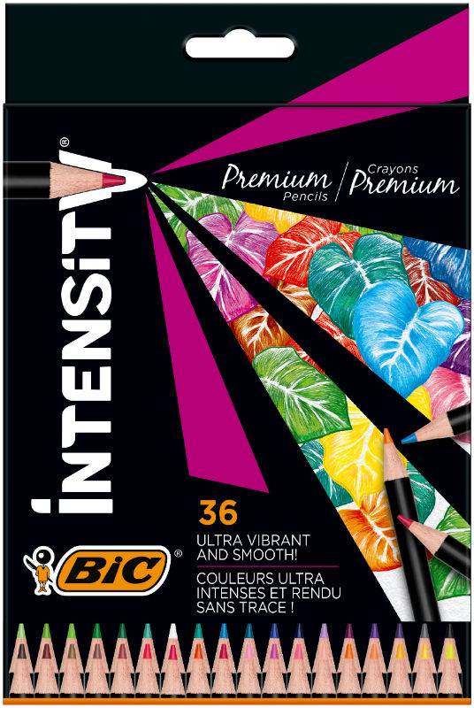 Image de  Étui de 36 crayons de couleurs Intensity Wood 