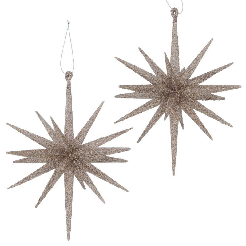 Image de  Paquet de 2 décorations à accrocher Tove Étoiles H14 cm 