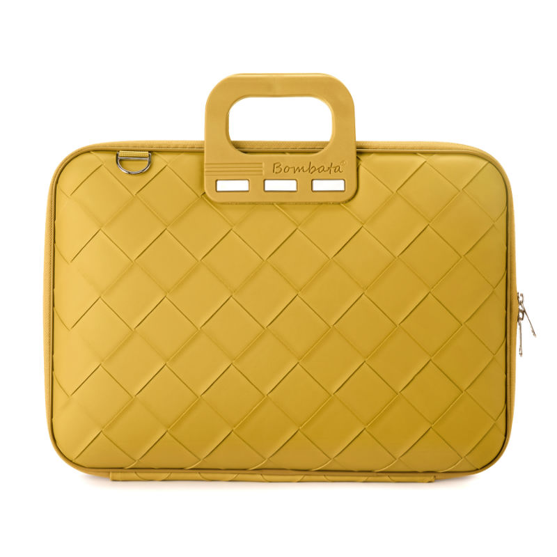 Image de  Sacoche Bombata Intrecciato 15'' jaune 