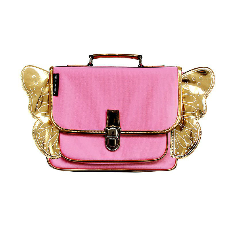 Image de  CARTABLE 32CM AILES ROSE 
