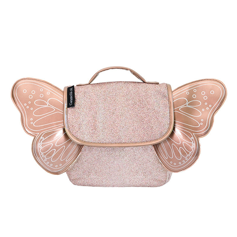 Image de  Sac a dos papillon paillettes cuivre 