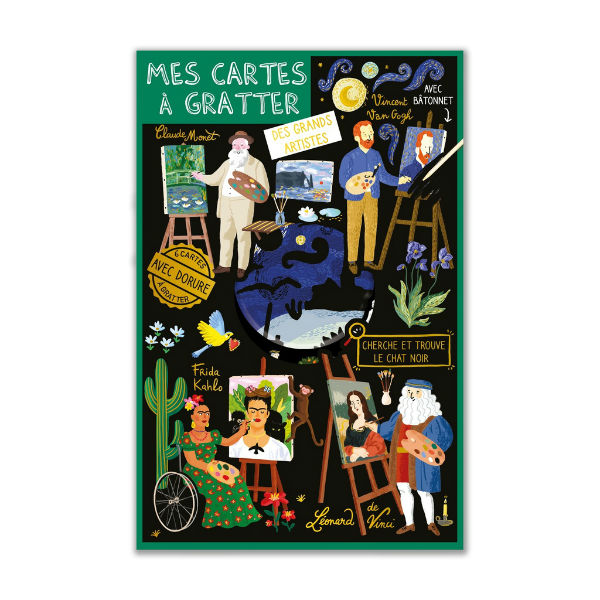 Ref. CARSCRATCH04, Cartes d'Art - Cartes à gratter atelier d'artistes, marque CARTESDART