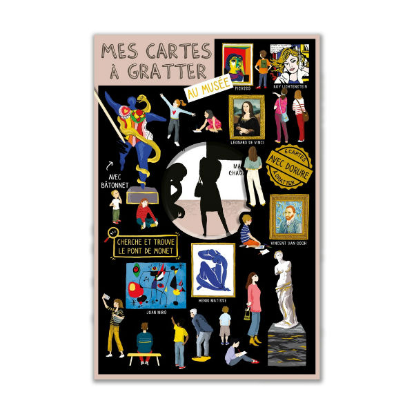 Ref. CARSCRATCH12, Cartes d'Art - Cartes à gratter au musée, marque CARTESDART