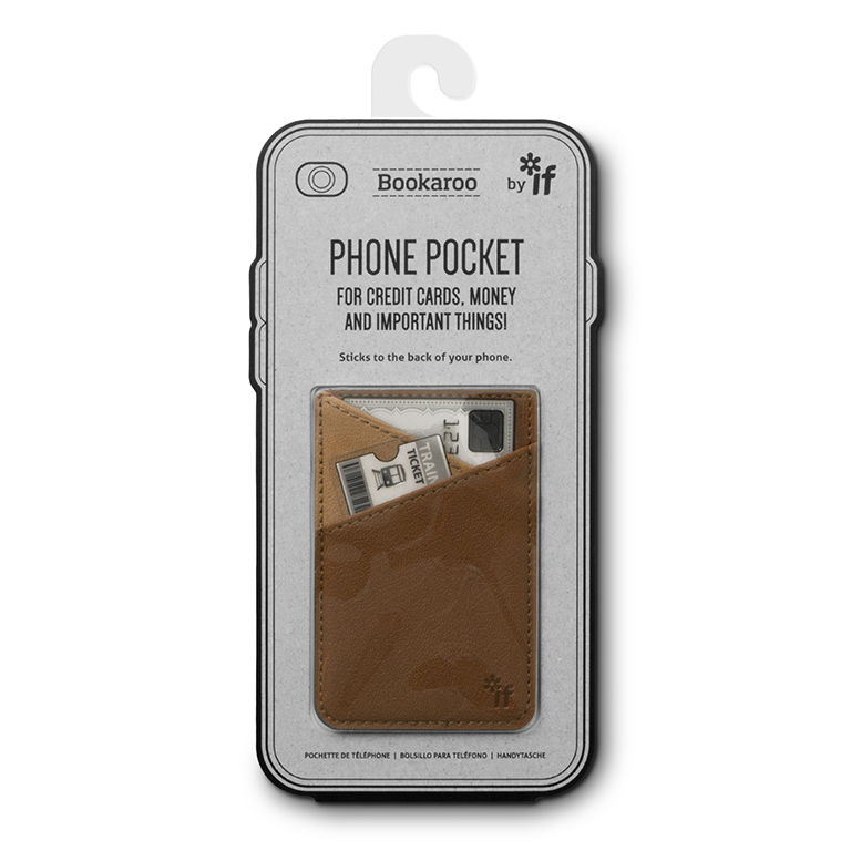 Image de  Porte carte téléphone marron 