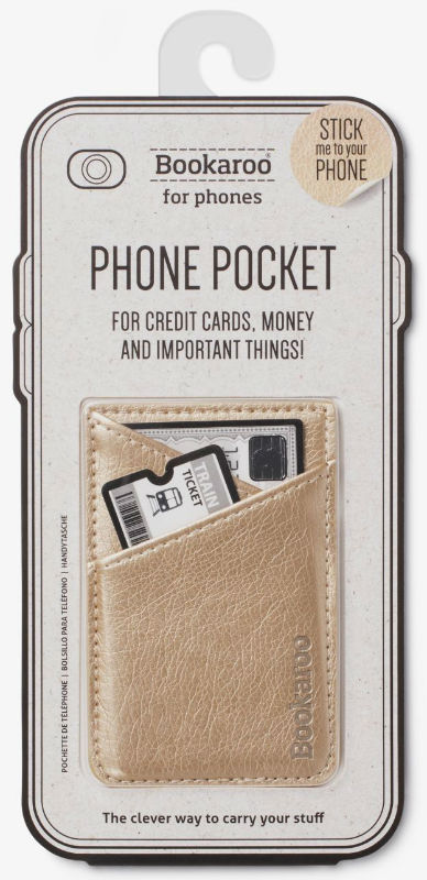 Image de  Porte carte téléphone doré 