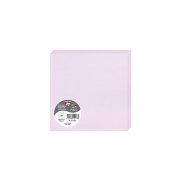 Image de  Paquet de 25 cartes pliées Pollen 16 x 16 cm lilas 