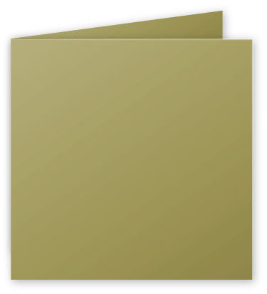 Image de  Paquet de 25 cartes pliées Pollen 13,5 x 13,5 cm or 