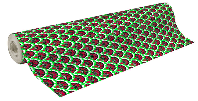 Image de  Rouleau papier cadeau Excellia 50x0,70 m plumes de Noël 