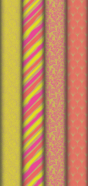 Image de  Rouleau papier papier cadeau kraft 0,70x2m neon 