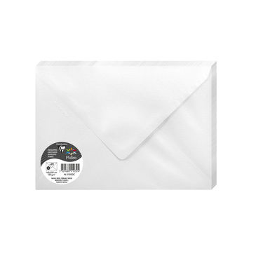 Image de  Paquet de 20 enveloppes Pollen C5 blanc irisé 