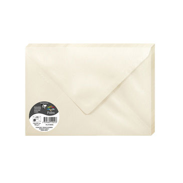 Image de  Paquet de 20 enveloppes Pollen C5 ivoire irisé 