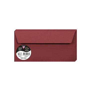Image de  Paquet de 20 enveloppes Pollen DL bordeaux 