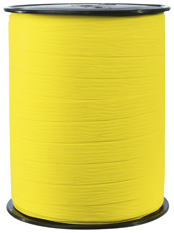 Image de  Bobine bolduc mat 10mm x 250m jaune 