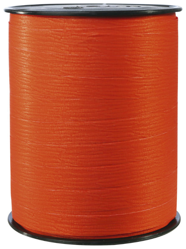 Image de  Bobine bolduc mat 10mm x 250m mandarine 