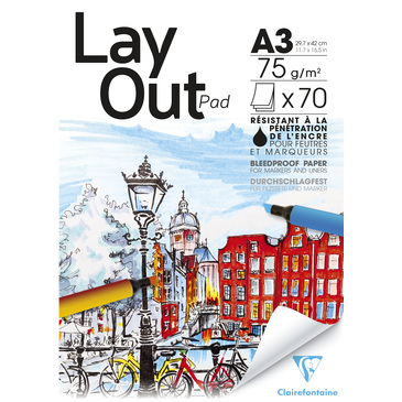 Image de  Bloc de 70 feuilles Layout A3 75g 