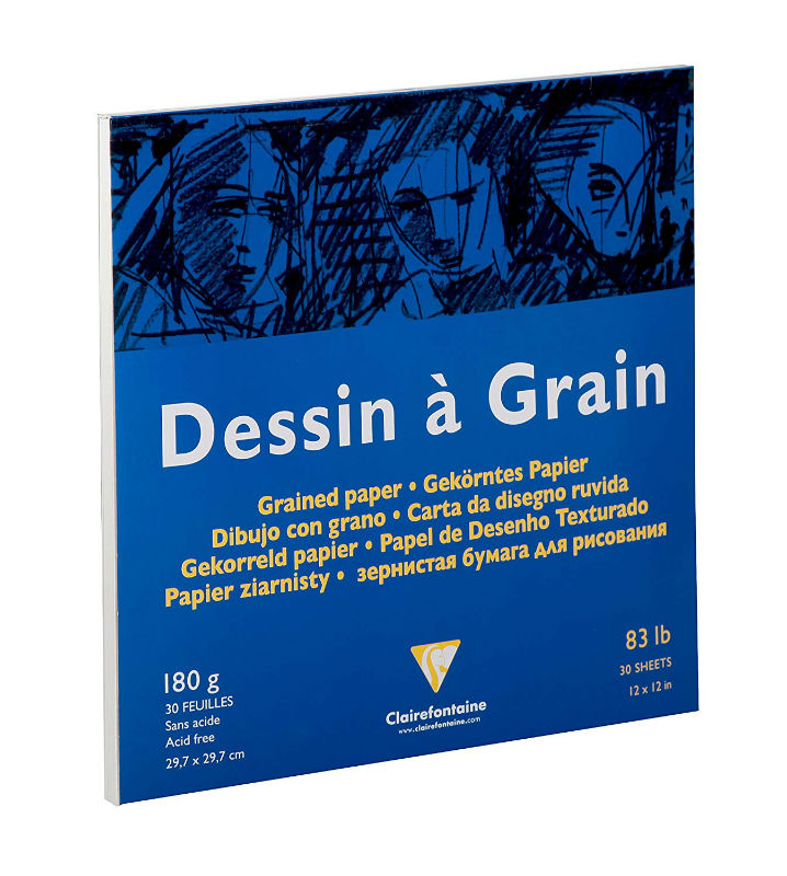 Image de  Bloc 30 feuilles Dessin à grain 29,7x29,7 cm 180g 