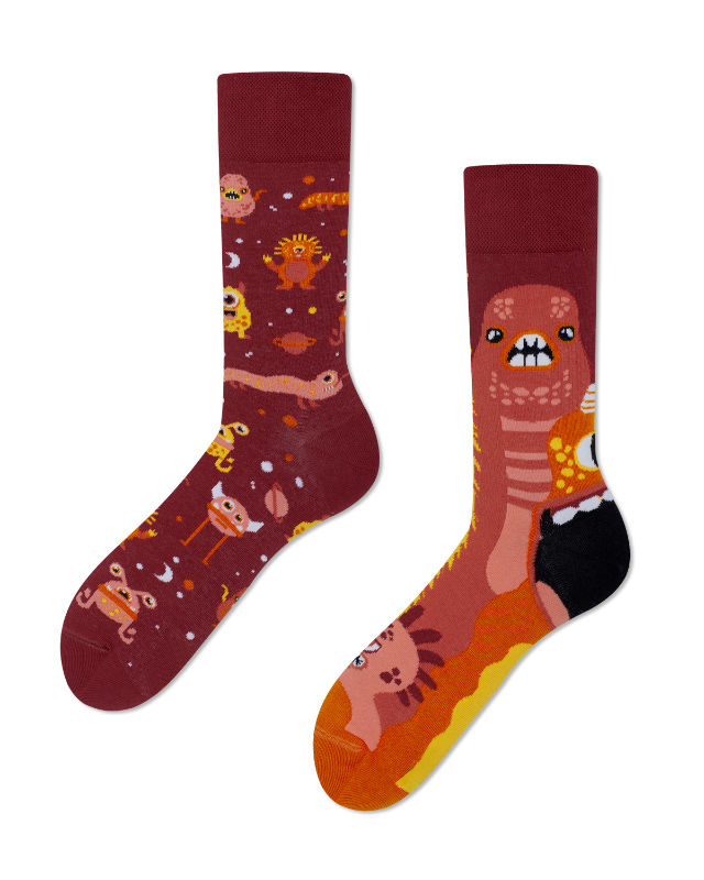 Image de  Chaussettes monstre jaune 43-46 