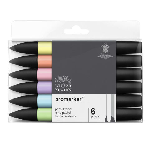 Image de  Set 6 promarker tons pastels 