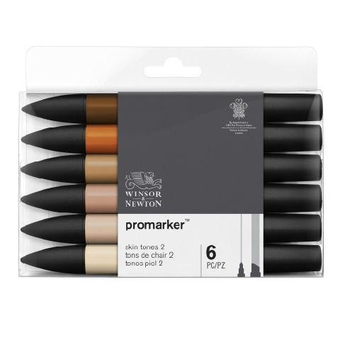 Image de  Set 6 promarker tons de chair set 2 