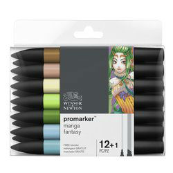 Image de  Set 12 promarker + 1 blender manga fantastique 
