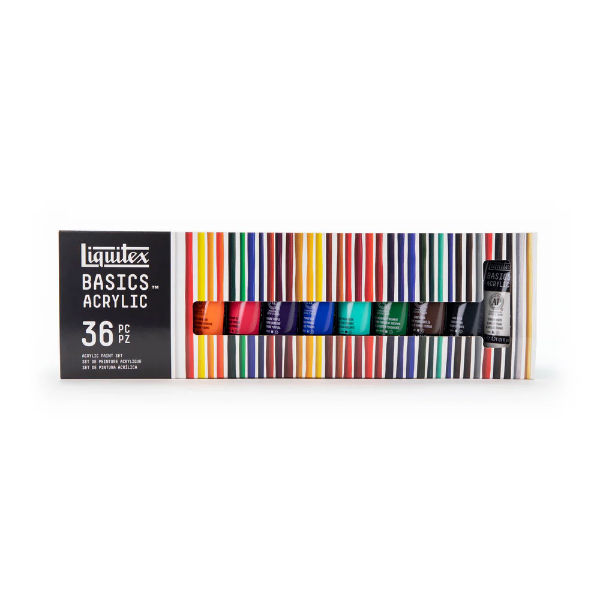Ref. COL3699360, Set 36 tubes 22ml Basics acrylique ass, Assorties, marque LIQUITEX