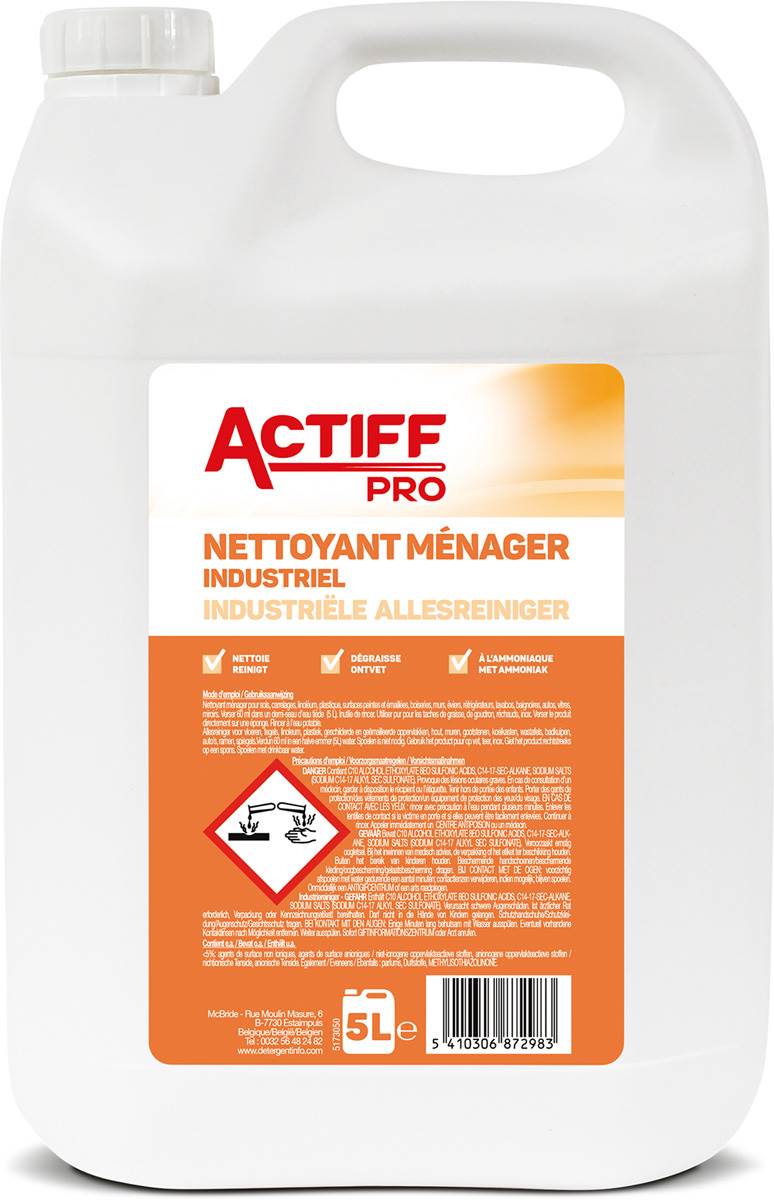 Image de  Nettoyant degraissant industriel actif pro 5l 