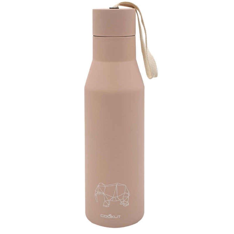 Image de  Bouteille isotherme engagée rose 