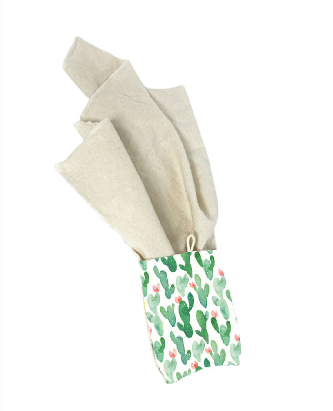 Image de  Serviette de table en coton cactus 