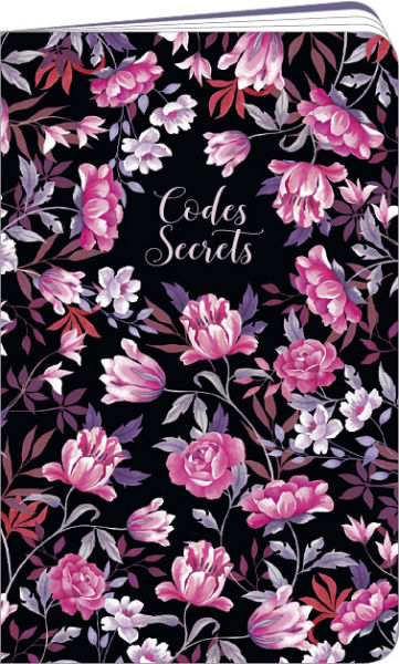 Image de  Carnet codes secrets 11x18 m.m jardin rose 