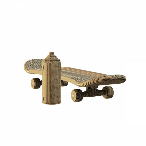 Image de  Puzzle 3D Cartonic sculpture skate board 