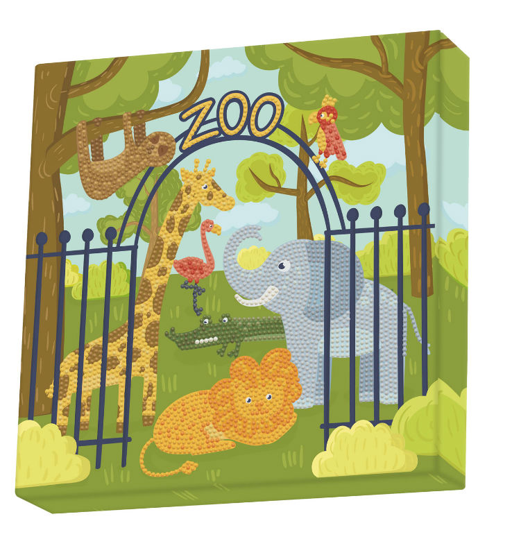 Image de  Kit Diamond Dotz Box enfant au zoo 